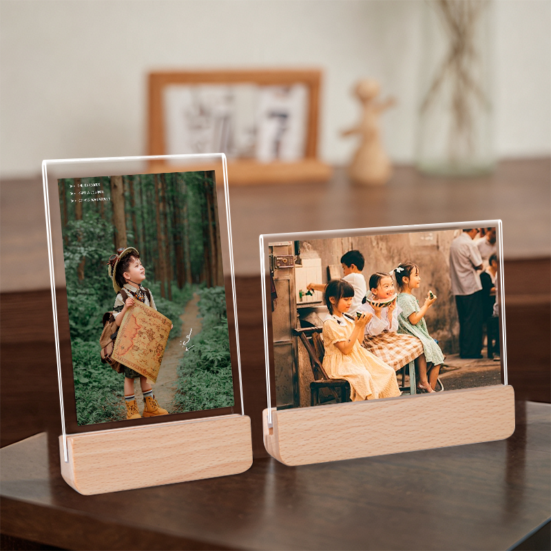  DIY acrylic solid wood photo frame
