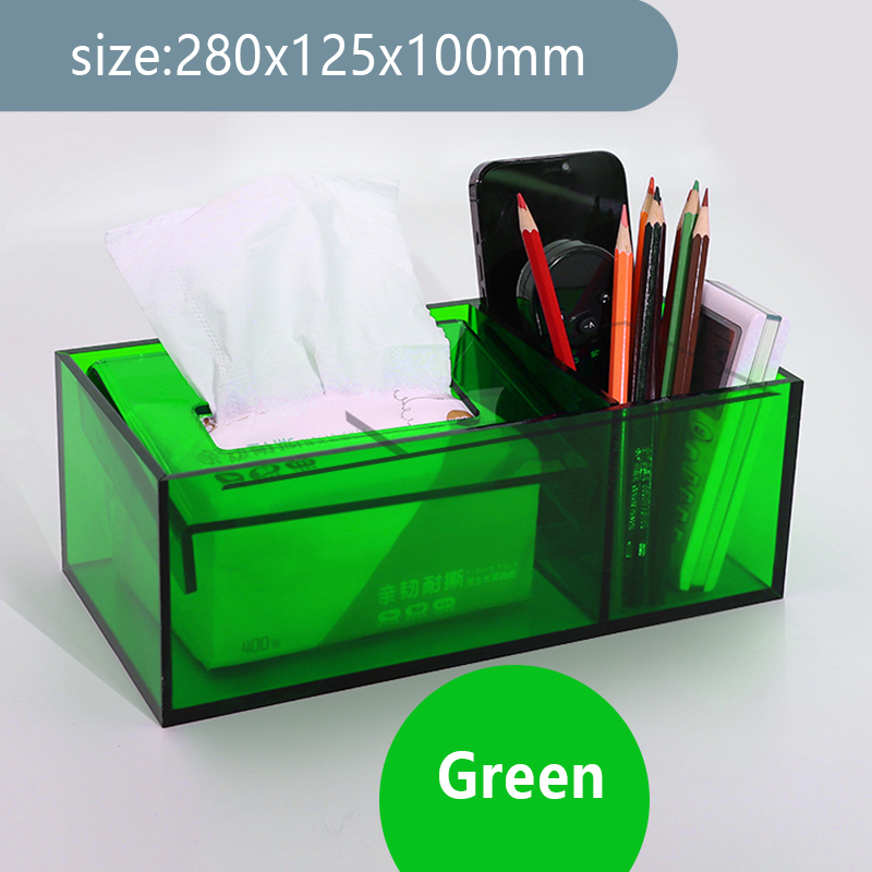 Acrylic storage box for living room tabletop