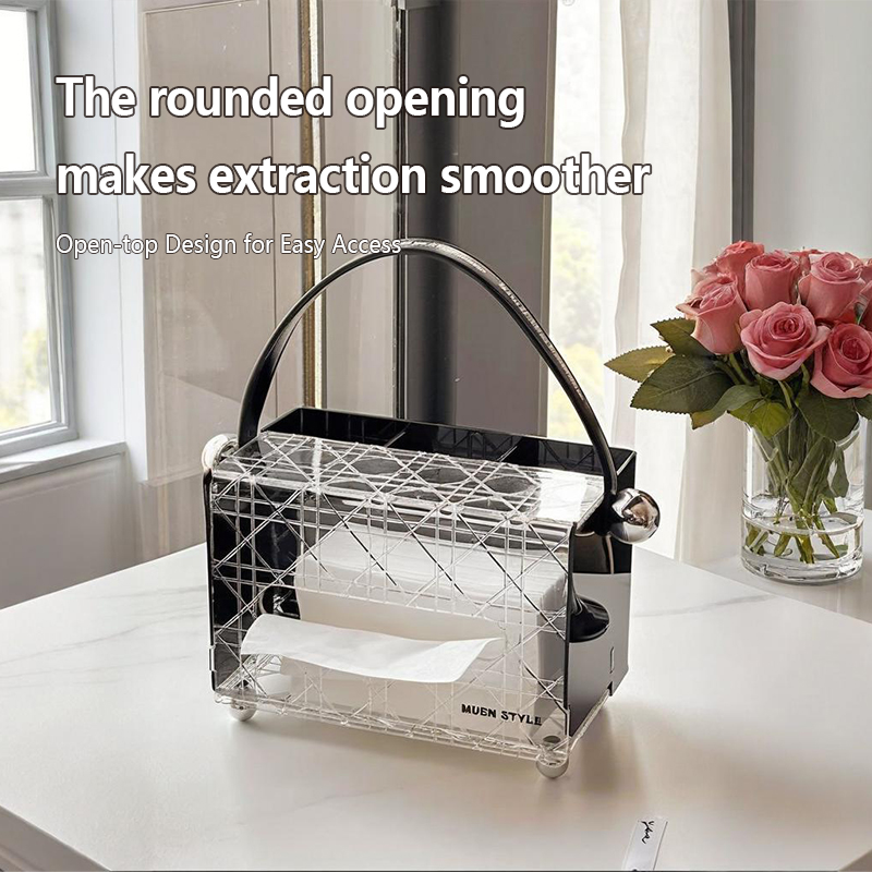 High - end acrylic tissue box