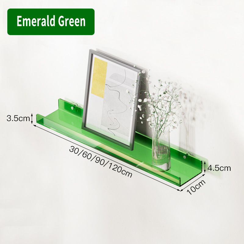 Acrylic bedroom wall storage rack