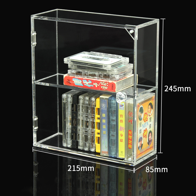 Acrylic storage box for CD albums of optical discs