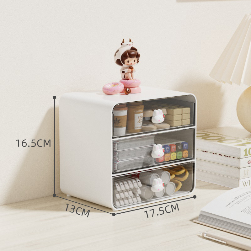 Transparent acrylic drawer - type storage box